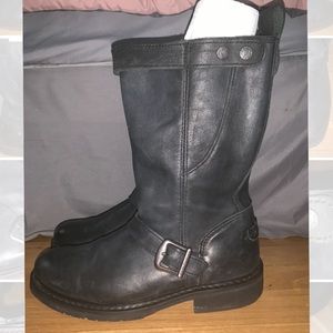 Harley-Davidson genuine leather black motor boots